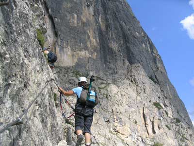 Der Pisciadu-Klettersteig